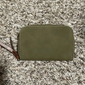 Small green wallet